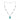 VAAKHYA | 92.5 Purity | Emerald Aqua Pendant Necklace| 19.71 Gram