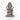 Lord Ganesha Seated on Lotus with Mushika Silver Idol